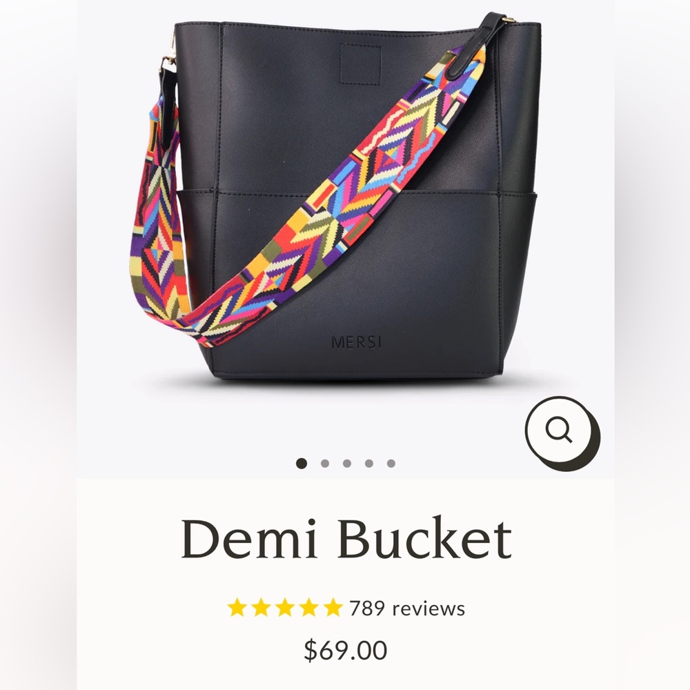 Mersi Demi Bucket Bag NWT (vegan brand)